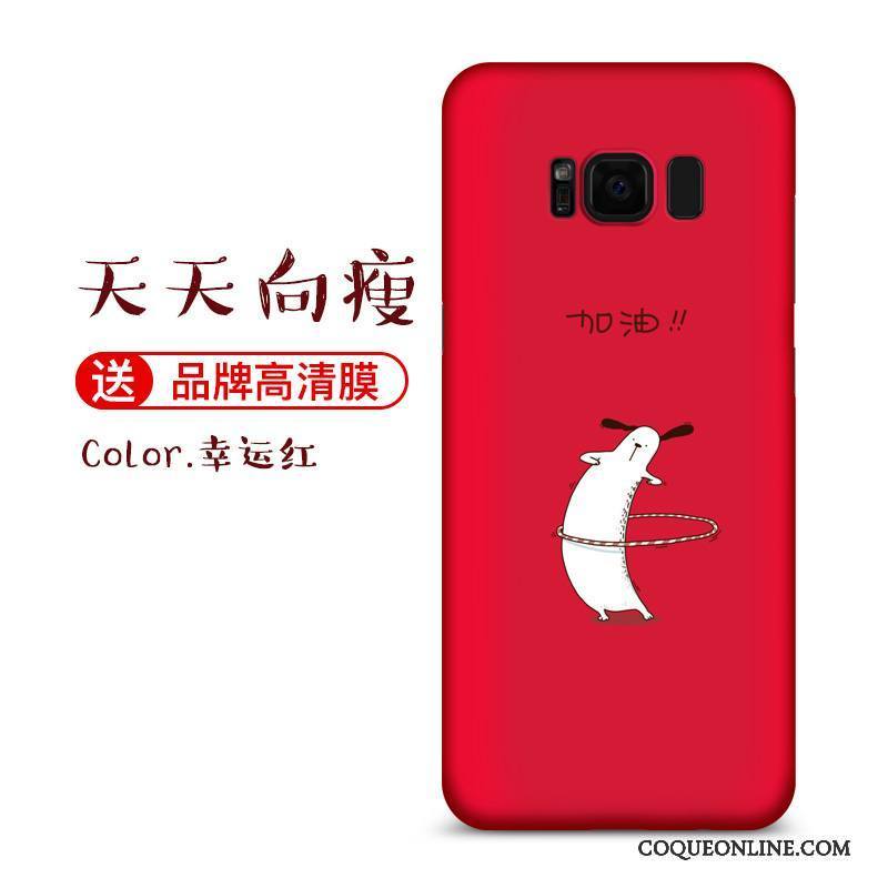 Samsung Galaxy S8+ Coque Tout Compris Incassable Étui Rouge Étoile Créatif Charmant