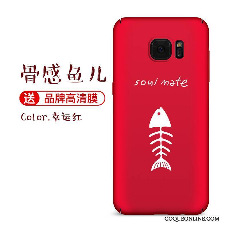 Samsung Galaxy S8+ Coque Tout Compris Incassable Étui Rouge Étoile Créatif Charmant