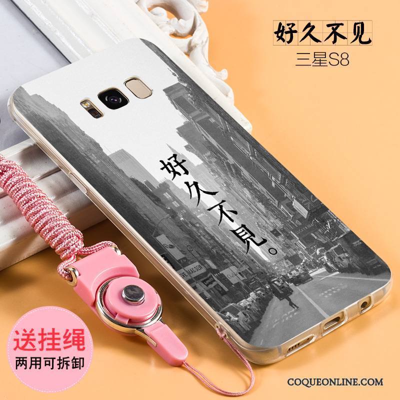 Samsung Galaxy S8 Coque Tout Compris Silicone Tendance Incassable Fluide Doux Protection Étoile