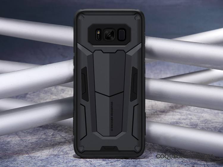 Samsung Galaxy S8+ Coque Étoile Bicolore Fluide Doux Tout Compris Incassable Difficile Étui