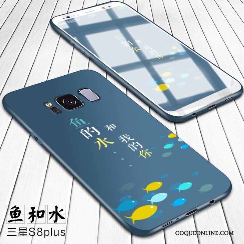 Samsung Galaxy S8+ Coque Étoile Incassable Créatif Jaune Tout Compris Personnalité Silicone
