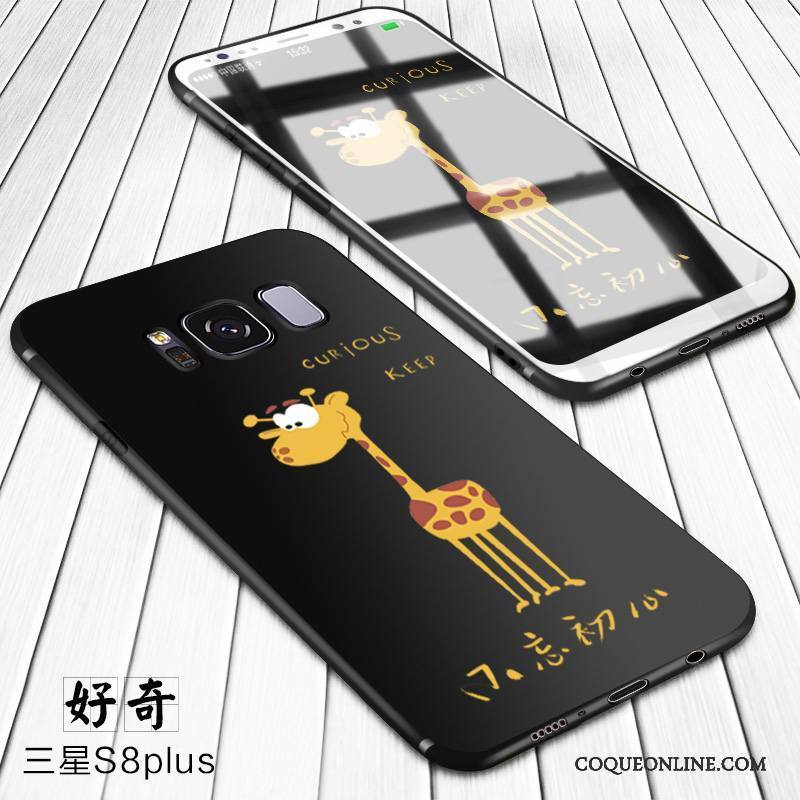 Samsung Galaxy S8+ Coque Étoile Incassable Créatif Jaune Tout Compris Personnalité Silicone