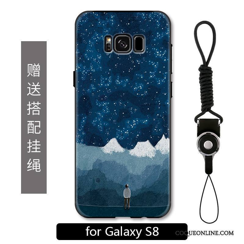 Samsung Galaxy S8 Coque Étoile Peinture Protection Ornements Suspendus Incassable Étui Créatif