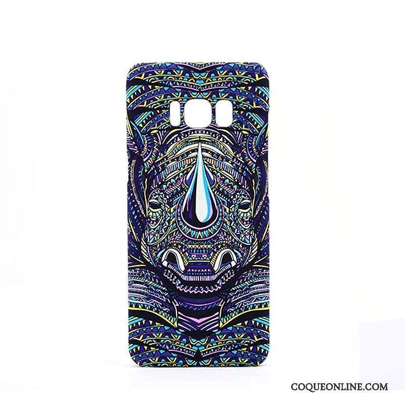 Samsung Galaxy S8 Coque Étoile Protection Difficile Tendance Lumineuses Animal Délavé En Daim