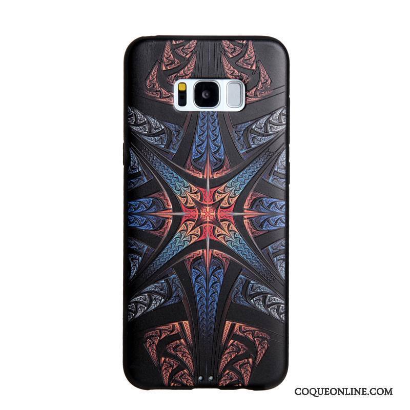 Samsung Galaxy S8 Coque Étui Tendance Fluide Doux Peinture Gaufrage Protection Étoile