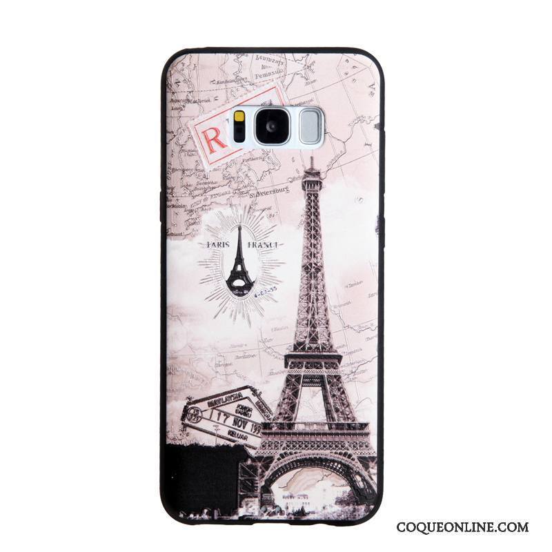 Samsung Galaxy S8 Coque Étui Tendance Fluide Doux Peinture Gaufrage Protection Étoile