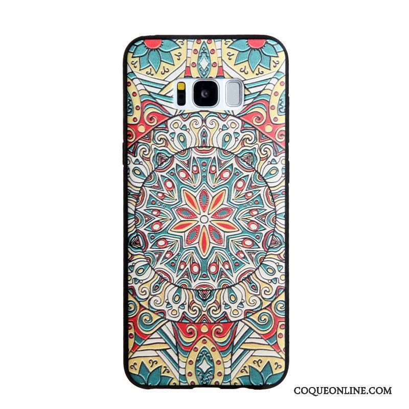 Samsung Galaxy S8 Coque Étui Tendance Fluide Doux Peinture Gaufrage Protection Étoile