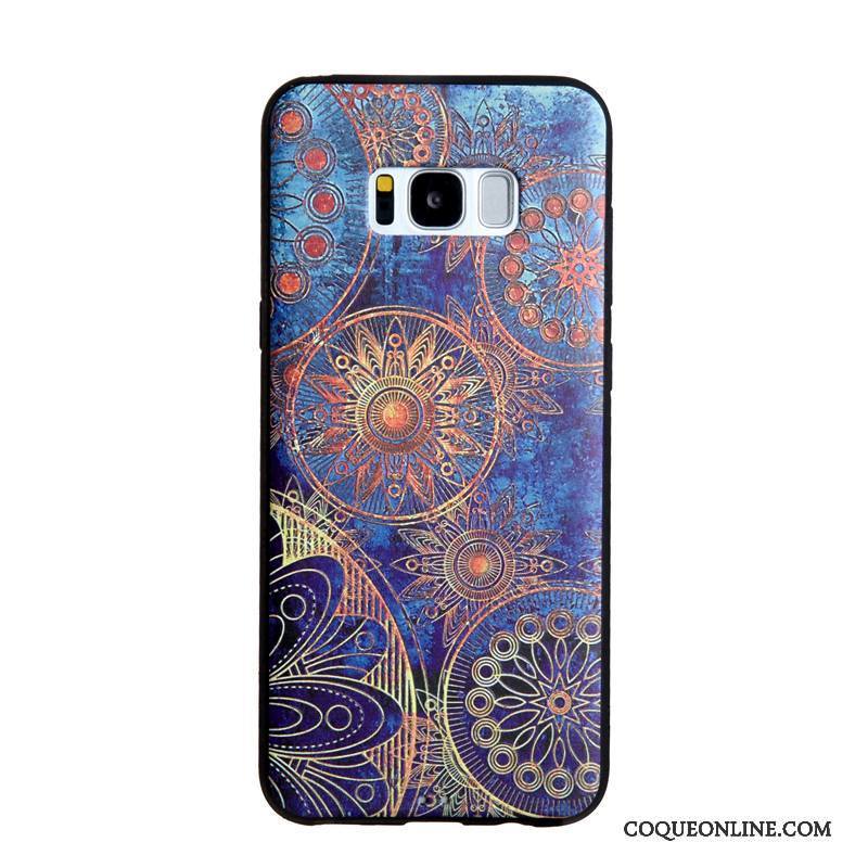 Samsung Galaxy S8 Coque Étui Tendance Fluide Doux Peinture Gaufrage Protection Étoile