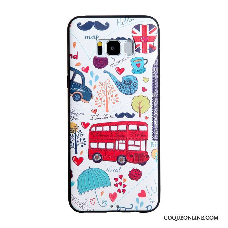 Samsung Galaxy S8 Coque Étui Tendance Fluide Doux Peinture Gaufrage Protection Étoile