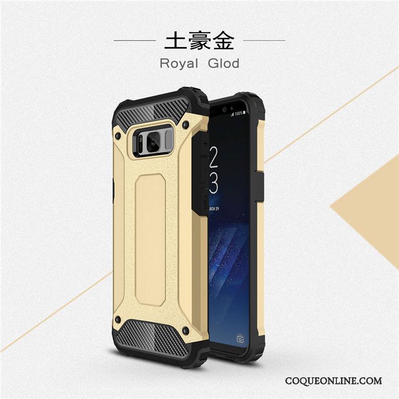 Samsung Galaxy S8+ Coque Étui Tout Compris Incassable Accessoires Silicone Tendance Bleu