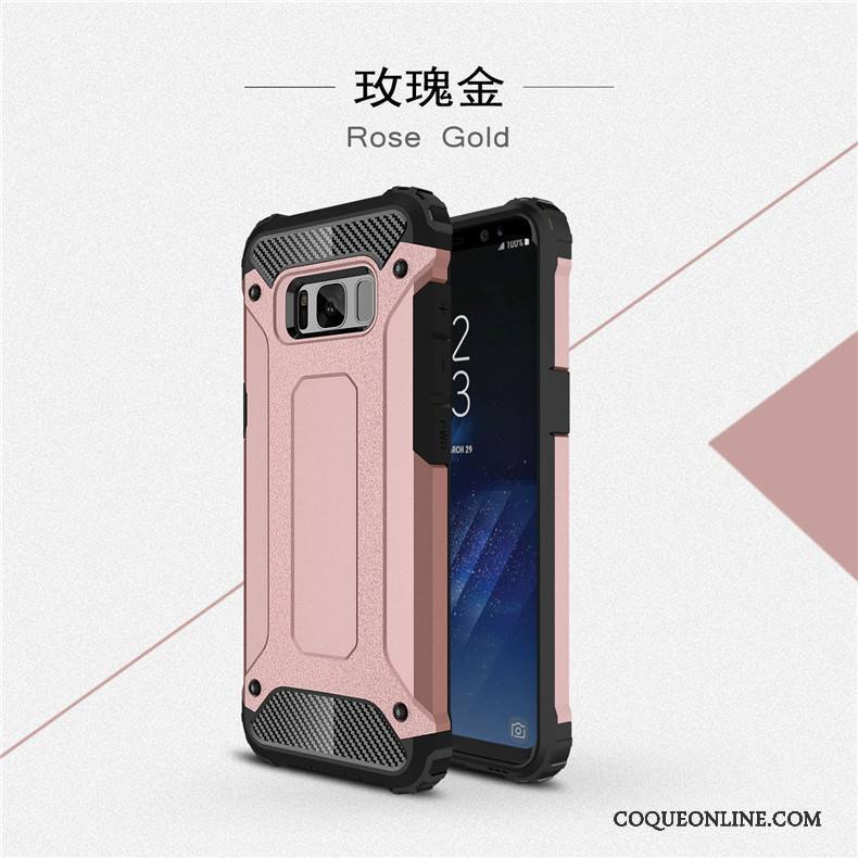 Samsung Galaxy S8+ Coque Étui Tout Compris Incassable Accessoires Silicone Tendance Bleu