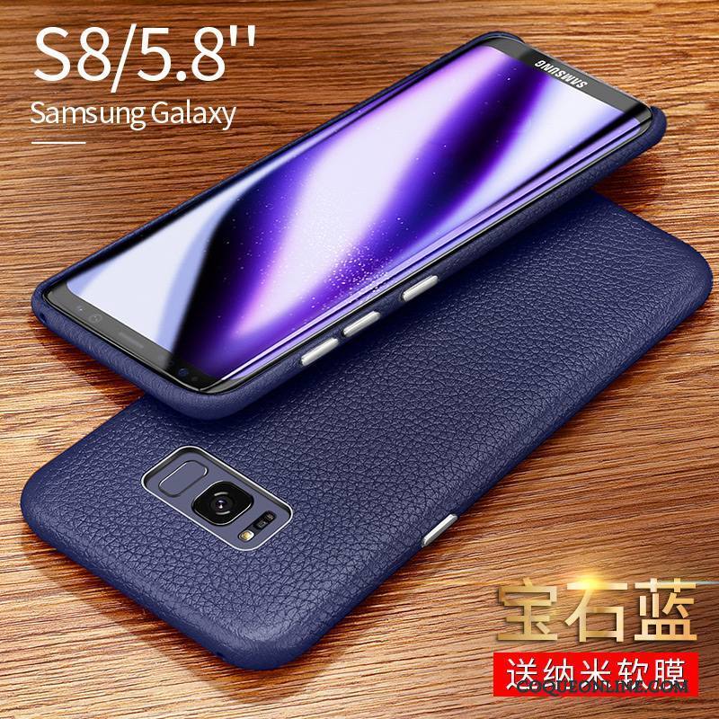 Samsung Galaxy S8 Couvercle Arrière Étoile Étui En Cuir Business Luxe Coque De Téléphone Incassable