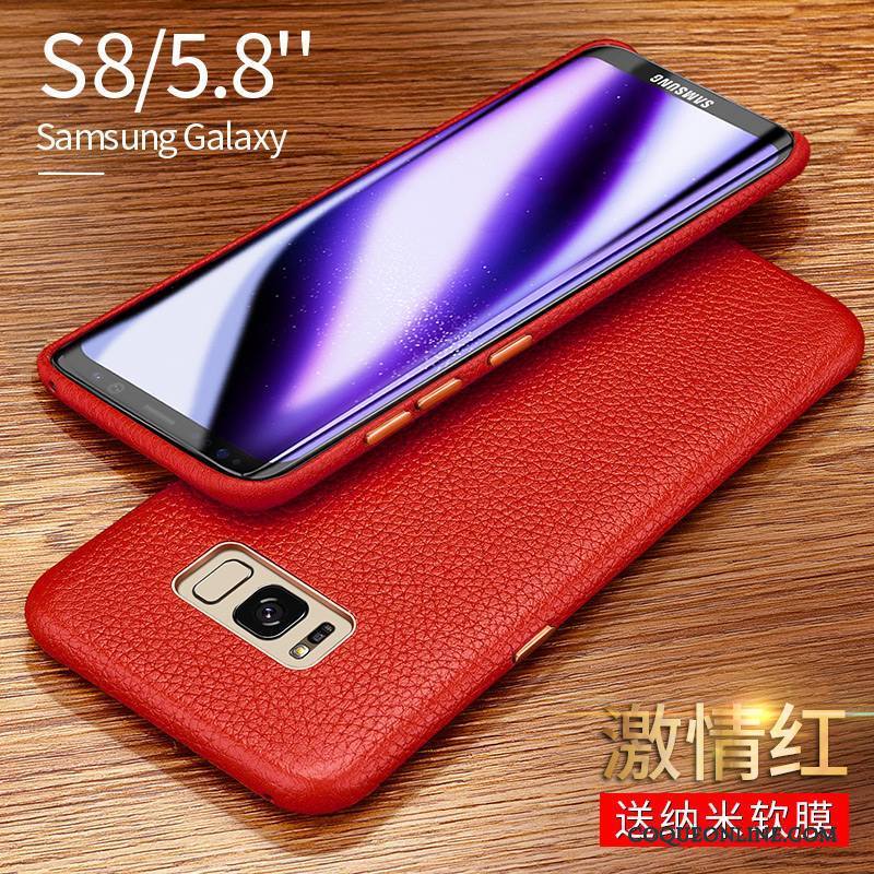 Samsung Galaxy S8 Couvercle Arrière Étoile Étui En Cuir Business Luxe Coque De Téléphone Incassable