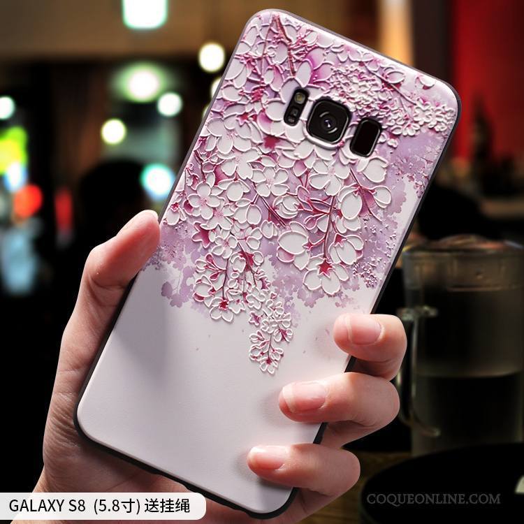 Samsung Galaxy S8+ Créatif Personnalité Style Chinois Rose Incassable Étoile Coque De Téléphone