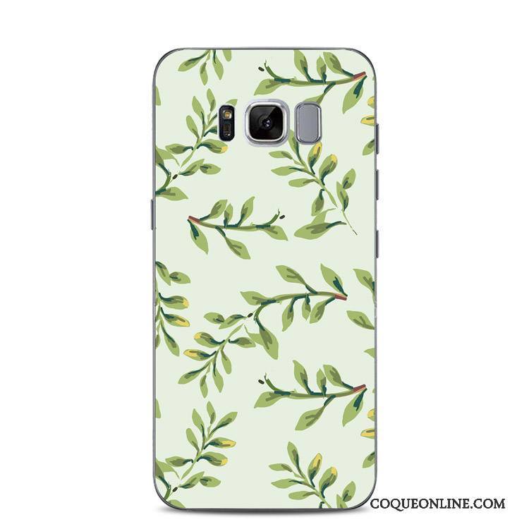 Samsung Galaxy S8+ Dentelle Gaufrage Support Coque De Téléphone Étoile Fluide Doux Vert