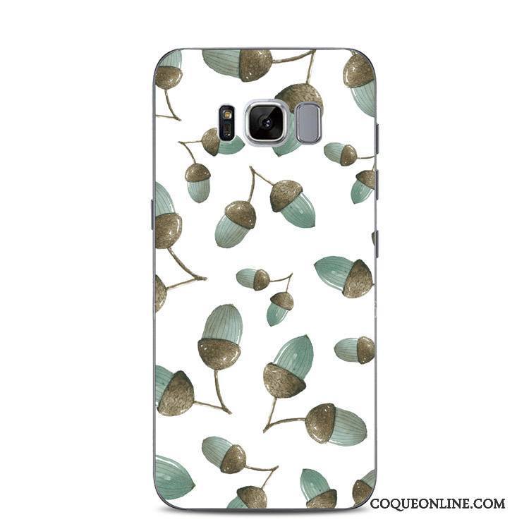 Samsung Galaxy S8+ Dentelle Gaufrage Support Coque De Téléphone Étoile Fluide Doux Vert