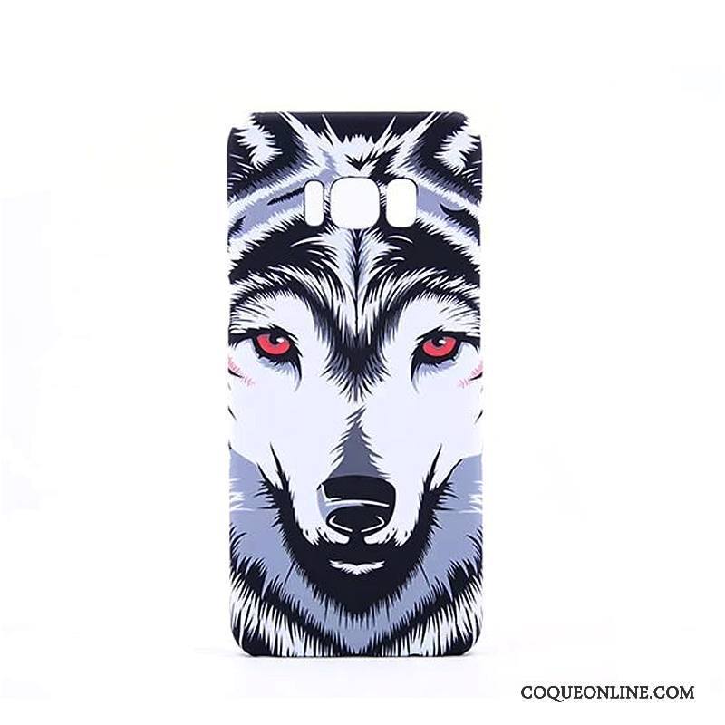 Samsung Galaxy S8+ Difficile Délavé En Daim Étui Coque De Téléphone Fluide Doux Animal Dessin Animé