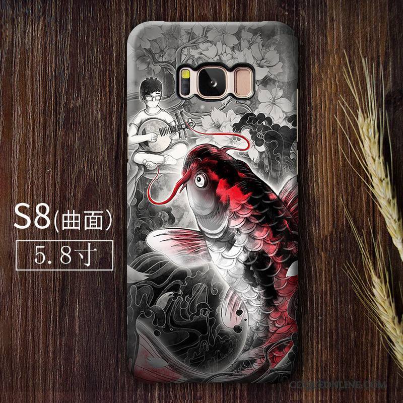 Samsung Galaxy S8 Gris Téléphone Portable Vent Étoile Coque De Téléphone Art Étui