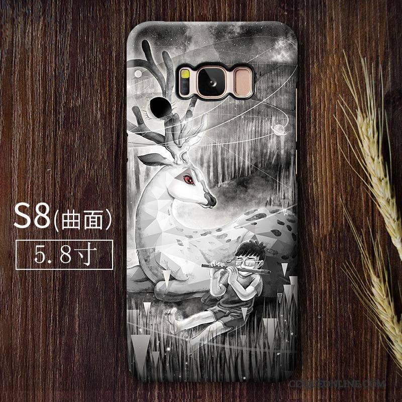 Samsung Galaxy S8 Gris Téléphone Portable Vent Étoile Coque De Téléphone Art Étui