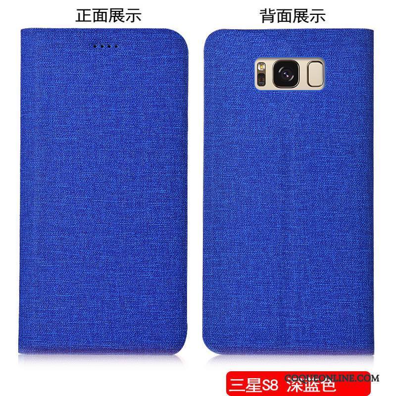 Samsung Galaxy S8+ Housse Coque De Téléphone Lin Protection Multicolore Étoile Incassable