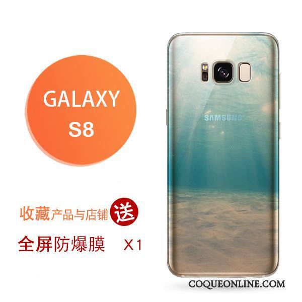 Samsung Galaxy S8 Jaune Coque De Téléphone Tendance Créatif Silicone Simple Étoile