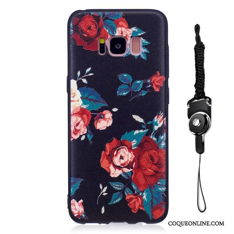 Samsung Galaxy S8 Noir Coque De Téléphone Étoile Fluide Doux Tout Compris Peinture Protection