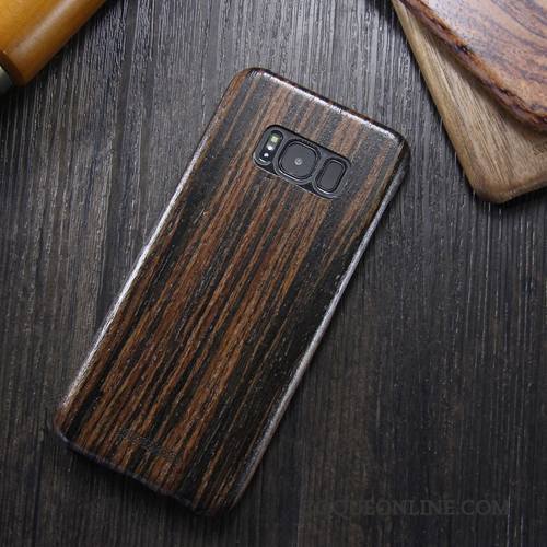 Samsung Galaxy S8+ Protection Bois Massif Étoile Étui Coque De Téléphone Marque De Tendance En Bois