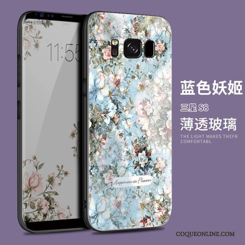 Samsung Galaxy S8 Protection Coque De Téléphone Personnalité Violet Créatif Tendance Étui