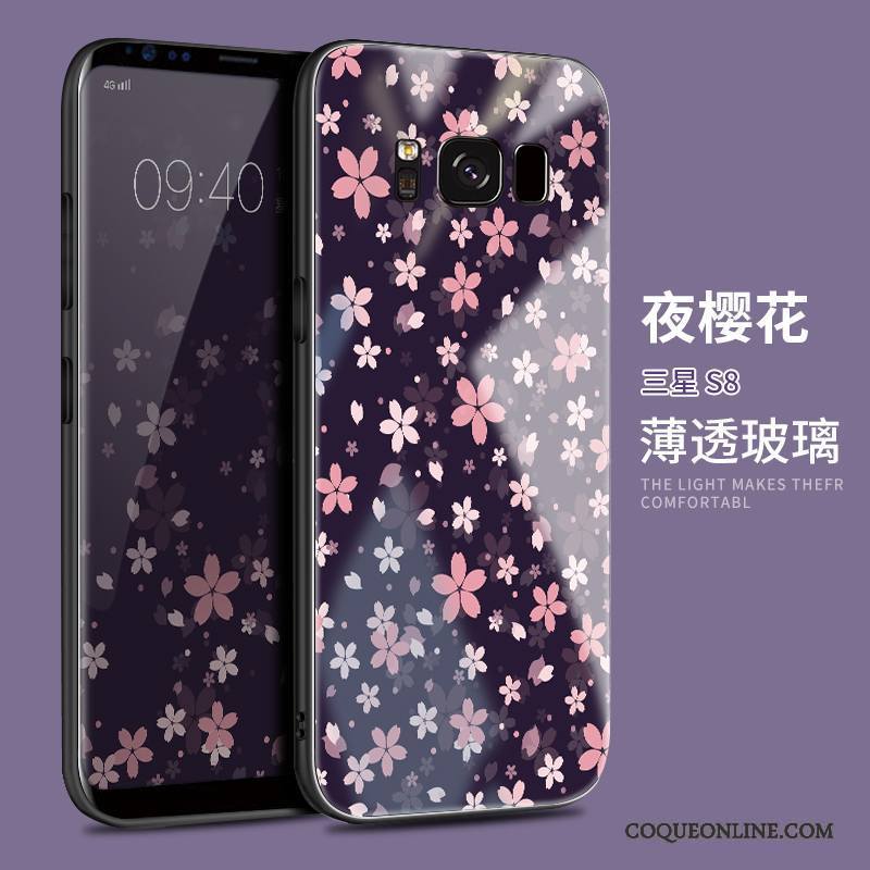 Samsung Galaxy S8 Protection Coque De Téléphone Personnalité Violet Créatif Tendance Étui