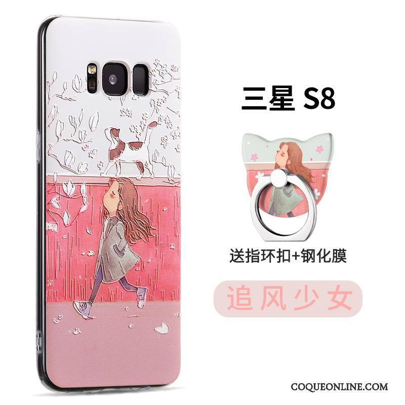 Samsung Galaxy S8 Protection Incassable Étui Transparent Coque De Téléphone Étoile Dessin Animé
