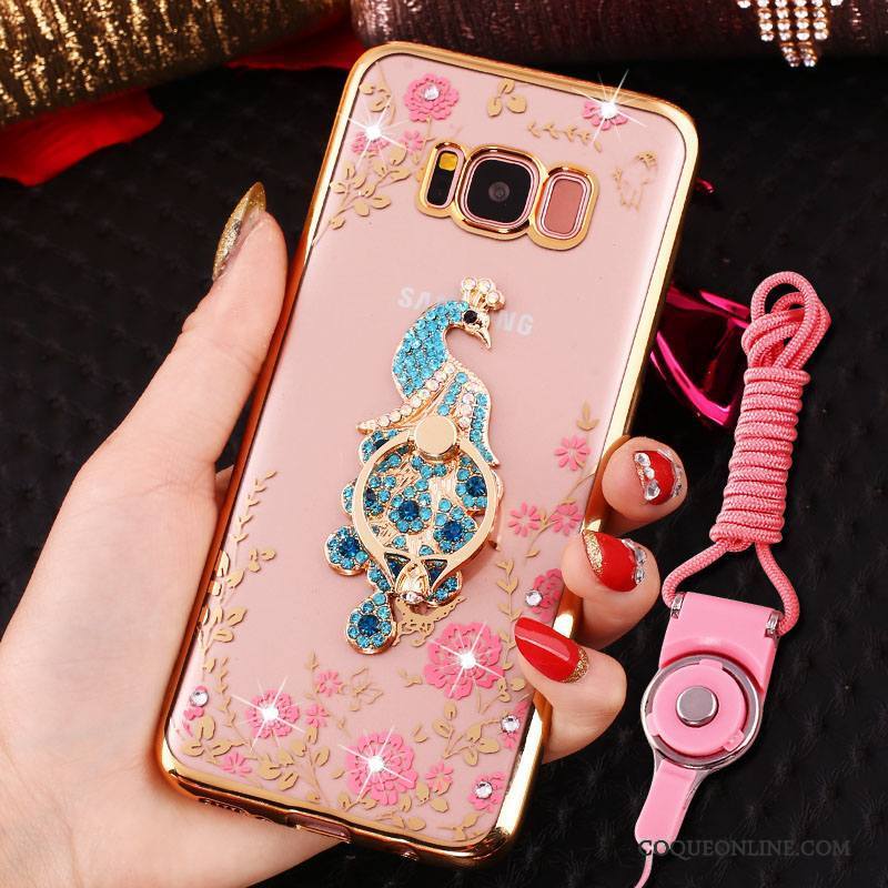 Samsung Galaxy S8 Protection Strass Anneau Or Étoile Coque De Téléphone Incassable