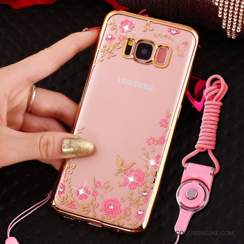 Samsung Galaxy S8 Protection Strass Anneau Or Étoile Coque De Téléphone Incassable