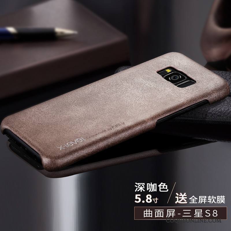 Samsung Galaxy S8 Protection Très Mince Coque De Téléphone Incassable Étui En Cuir Étoile Nouveau