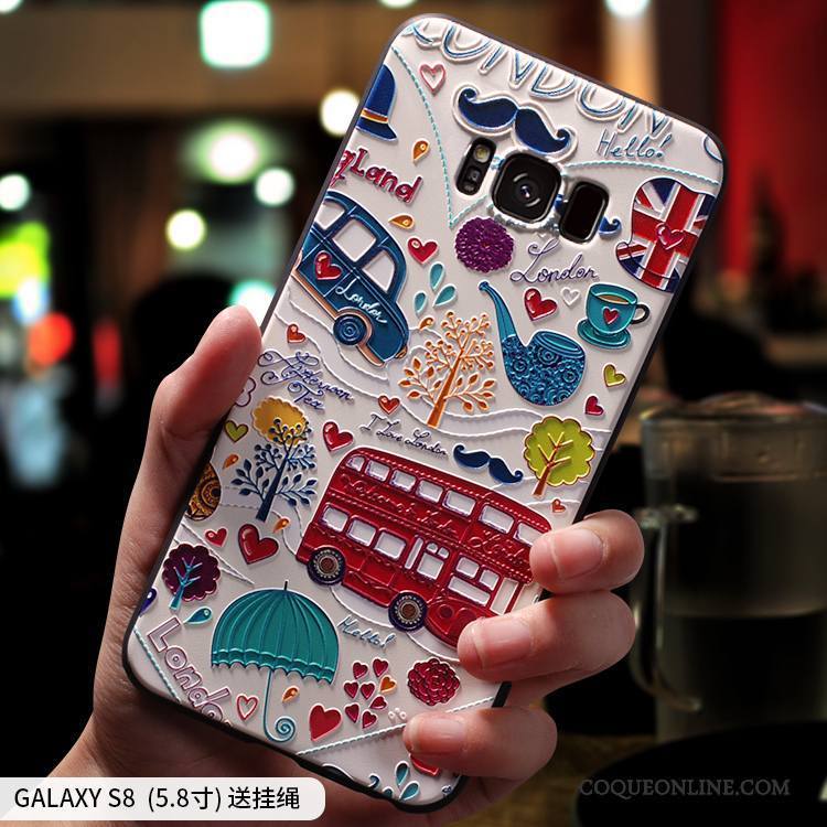 Samsung Galaxy S8 Rose Silicone Incassable Étoile Personnalité Coque De Téléphone Créatif