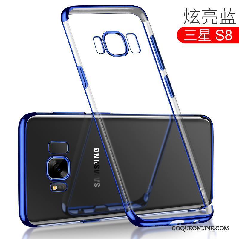 Samsung Galaxy S8 Silicone Coque De Téléphone Incassable Très Mince Fluide Doux Placage Étui