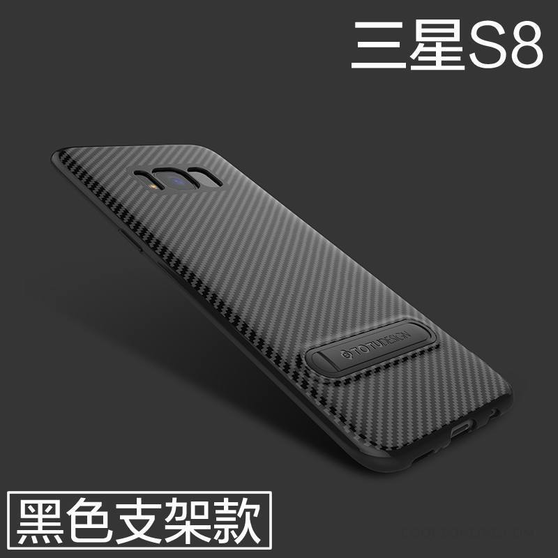 Samsung Galaxy S8 Silicone Étoile Étui Noir Coque De Téléphone Protection Tout Compris