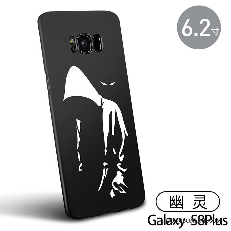 Samsung Galaxy S8+ Tout Compris Coque De Téléphone Noir Créatif Étui Délavé En Daim Difficile