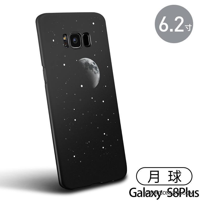 Samsung Galaxy S8+ Tout Compris Coque De Téléphone Noir Créatif Étui Délavé En Daim Difficile