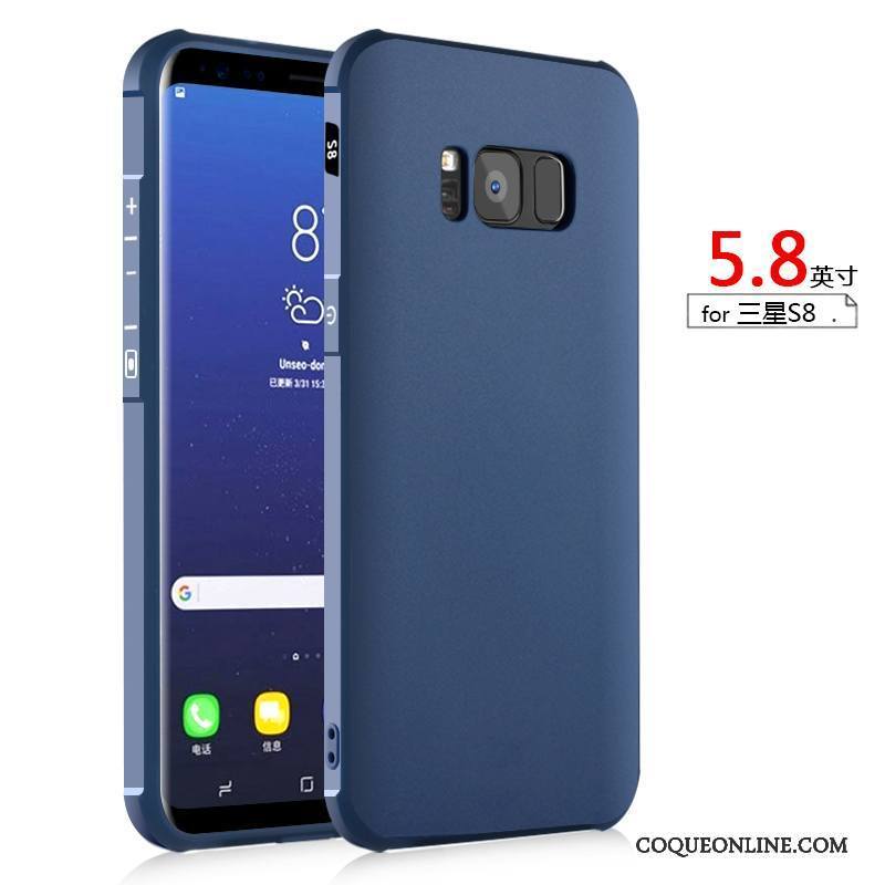 Samsung Galaxy S8+ Tout Compris Fluide Doux Étui Coque De Téléphone Gris Tendance Incassable