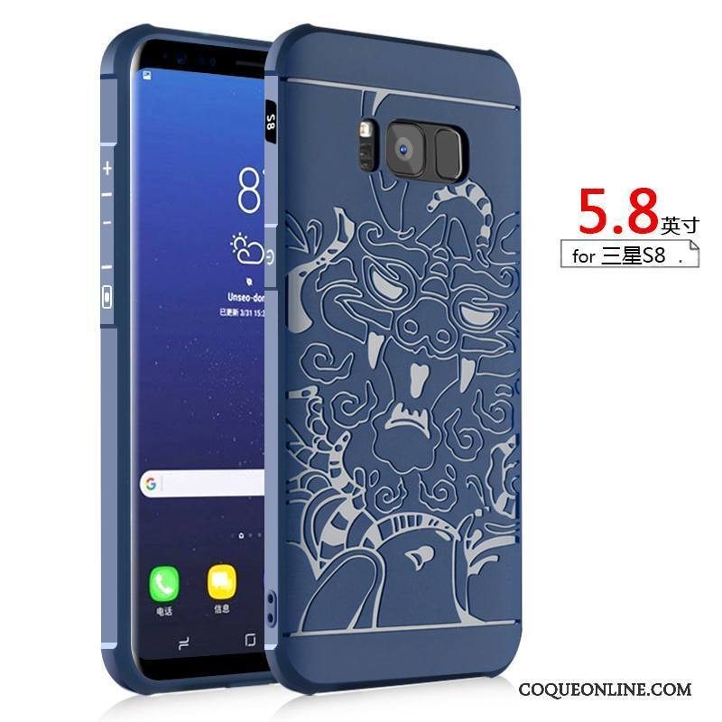 Samsung Galaxy S8+ Tout Compris Fluide Doux Étui Coque De Téléphone Gris Tendance Incassable