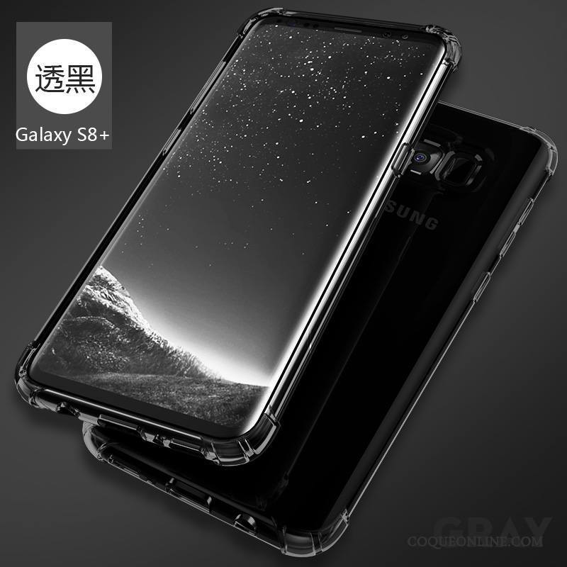 Samsung Galaxy S8+ Transparent Coque De Téléphone Incassable Fluide Doux Étui Protection Étoile