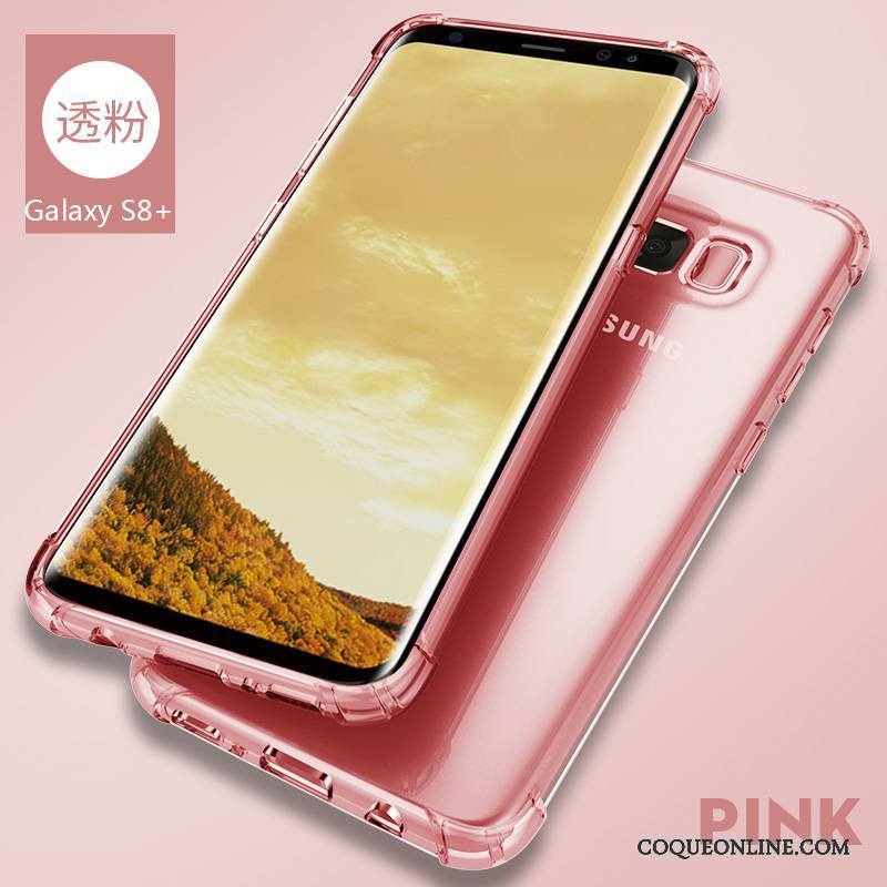 Samsung Galaxy S8+ Transparent Coque De Téléphone Incassable Fluide Doux Étui Protection Étoile