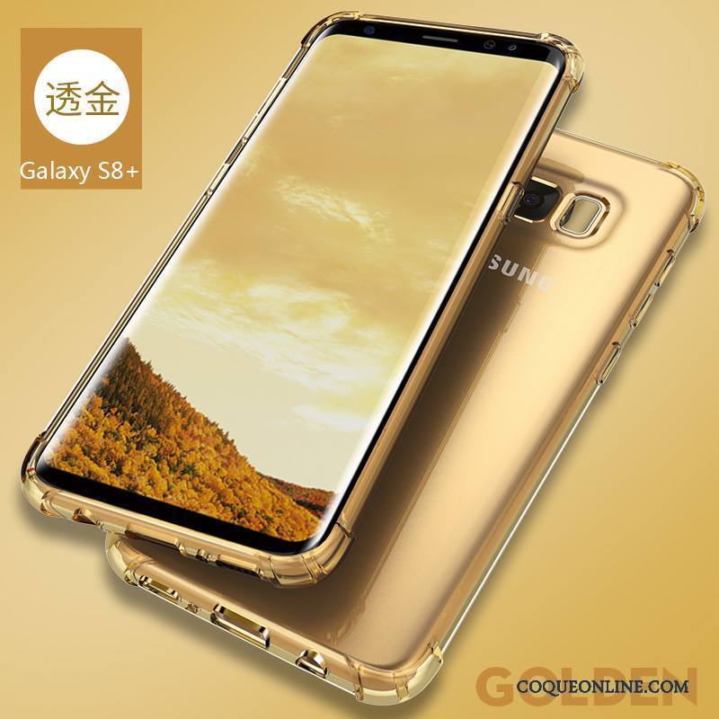 Samsung Galaxy S8+ Transparent Coque De Téléphone Incassable Fluide Doux Étui Protection Étoile