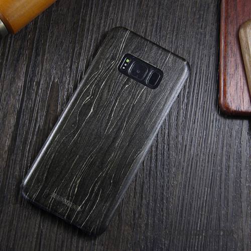 Samsung Galaxy S8 Très Mince Marque De Tendance Étui Bois Massif Coque De Téléphone Étoile Protection