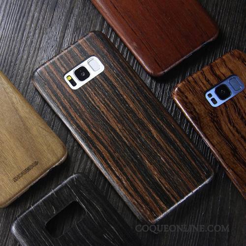 Samsung Galaxy S8 Très Mince Marque De Tendance Étui Bois Massif Coque De Téléphone Étoile Protection