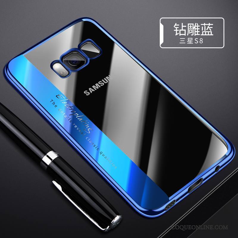Samsung Galaxy S8 Très Mince Noir Coque De Téléphone Protection Tendance Étoile