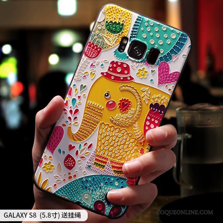 Samsung Galaxy S8 Étoile Tout Compris Rose Coque De Téléphone Personnalité Silicone Créatif