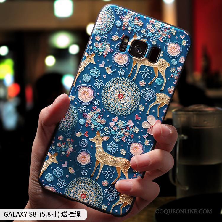 Samsung Galaxy S8 Étoile Tout Compris Rose Coque De Téléphone Personnalité Silicone Créatif