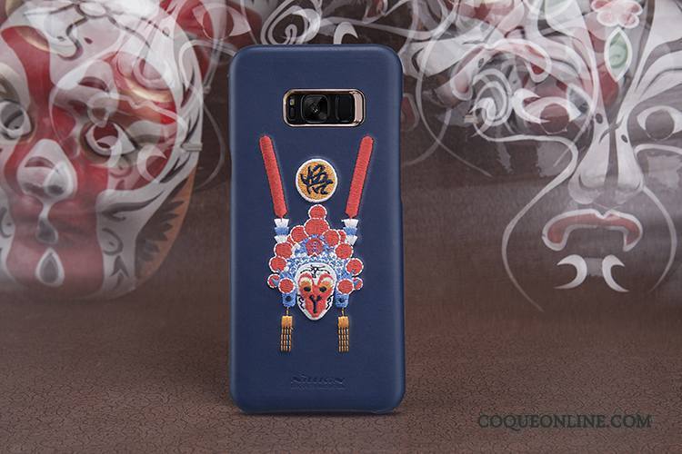 Samsung Galaxy S8+ Étui Difficile Protection Créatif Or Coque De Téléphone Cuir