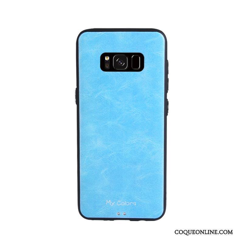 Samsung Galaxy S8 Étui Similicuir Fluide Doux Rouge Business Étoile Coque De Téléphone